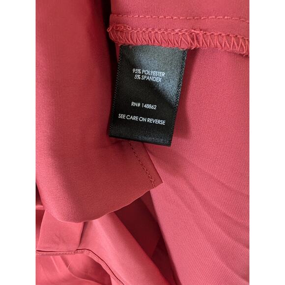 Torrid Madison Satin Button-Up Long Sleeve Shirt in Holly Berry Womens Large New - Picture 6 of 9